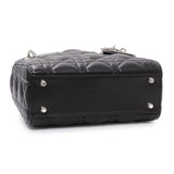 Christian Dior Black Lambskin Cannage Mini Lady Dior Handbags Christian Dior