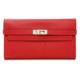 Hermes Red Epsom Kelly Longue Wallet Accessories Hermes