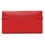 Hermes Red Epsom Kelly Longue Wallet Accessories Hermes