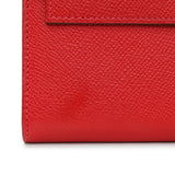 Hermes Red Epsom Kelly Longue Wallet Accessories Hermes