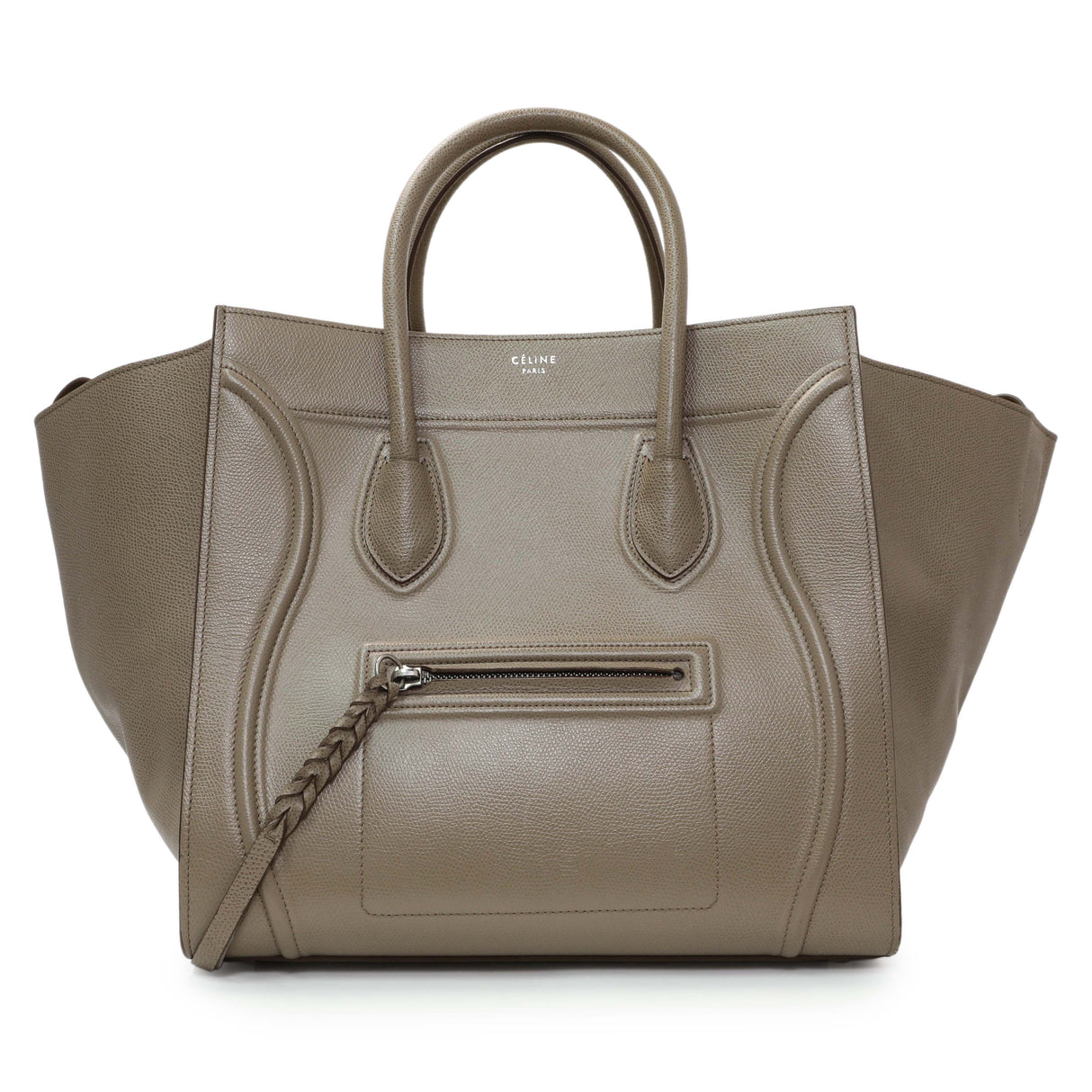 Celine Beige Medium Phantom Luggage Handbags Celine