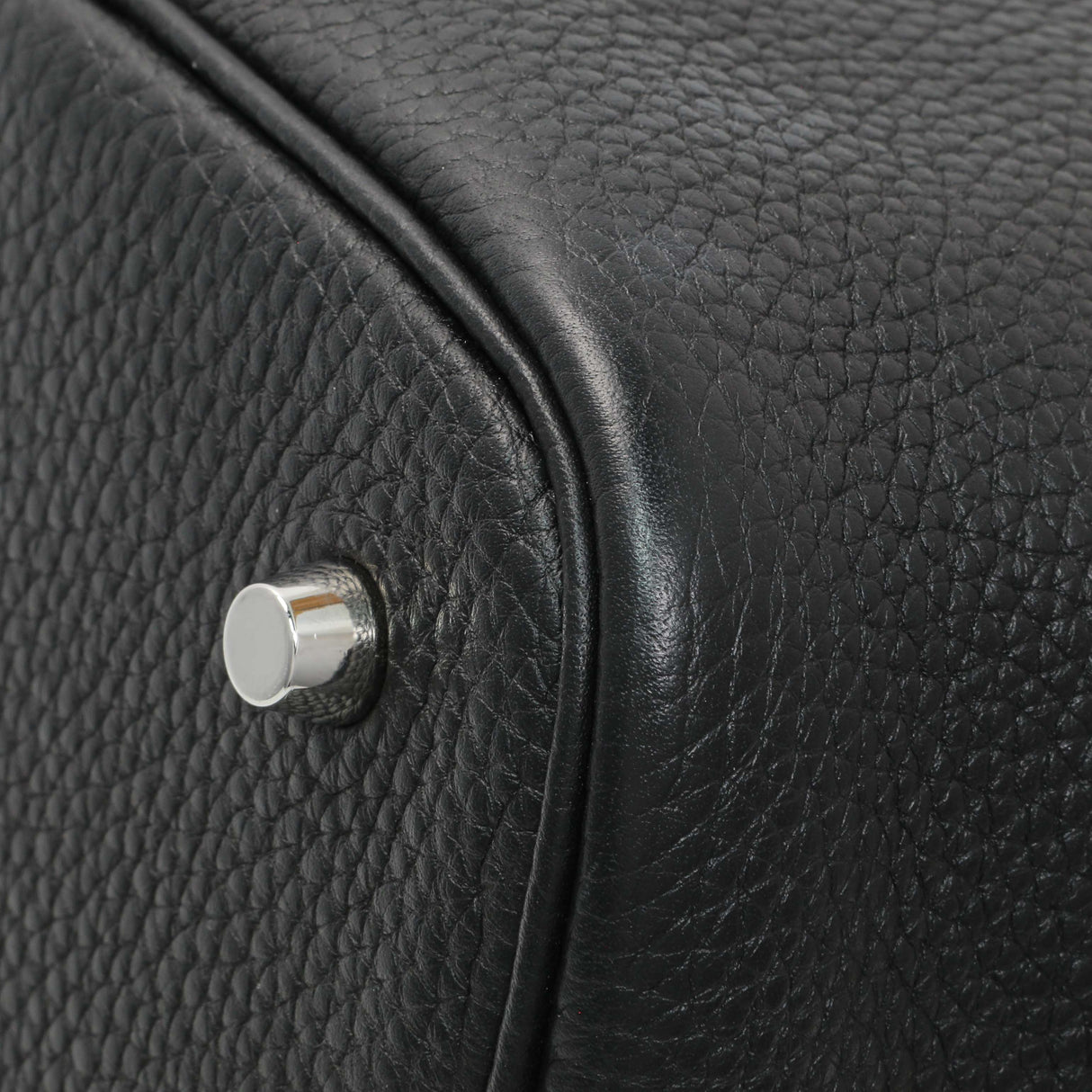 Hermes Black Clemence Picotin 22 Handbags Hermes