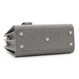 Saint Laurent Grey Calfskin Crocodile Embossed Nano Sac De Jour Handbags Saint Laurent