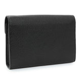 Gucci Black Calfskin GG Marmont Chain Wallet Handbags Gucci
