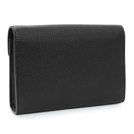 Gucci Black Calfskin GG Marmont Chain Wallet Handbags Gucci