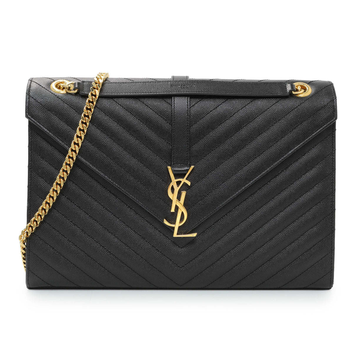 Saint Laurent Grain De Poudre Mixed Matelasse Large Triquilt Monogram Satchel Handbags Saint Laurent