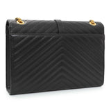 Saint Laurent Grain De Poudre Mixed Matelasse Large Triquilt Monogram Satchel Handbags Saint Laurent