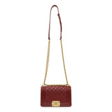 -6 items Fri July 3 ⬆️- Chanel Burgundy Quilted Calfskin Small Boy Flap Handbags Chanel