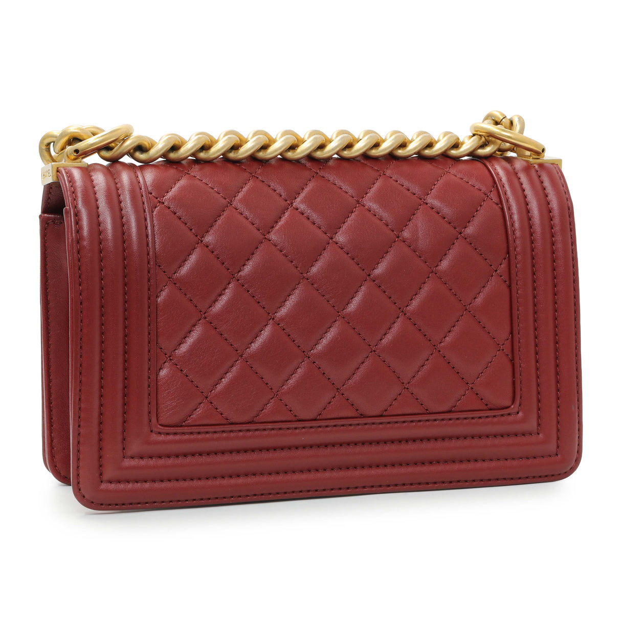 -6 items Fri July 3 ⬆️- Chanel Burgundy Quilted Calfskin Small Boy Flap Handbags Chanel
