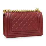 -6 items Fri July 3 ⬆️- Chanel Burgundy Quilted Calfskin Small Boy Flap Handbags Chanel