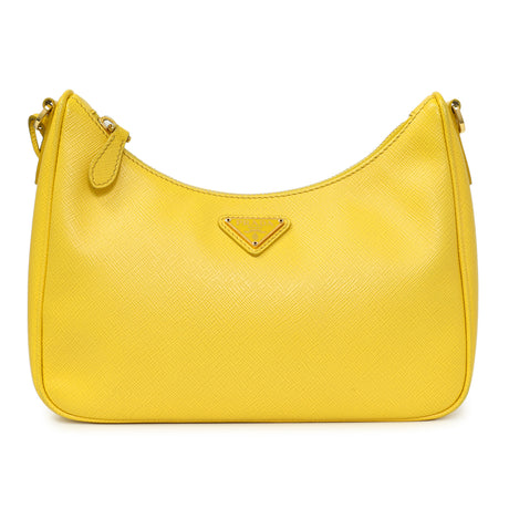 Prada Yellow Saffiano Re-Edition 2005 Shoulder Bag