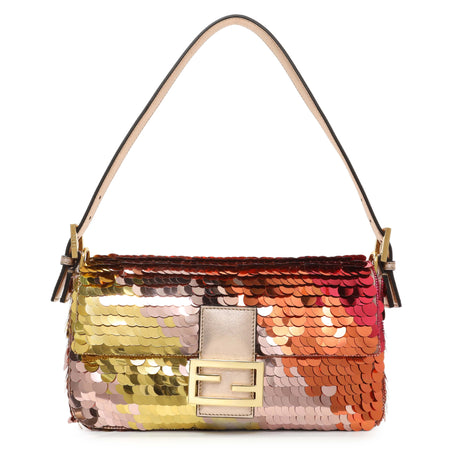 Fendi Multicolor Sequin Baguette Handbags Fendi