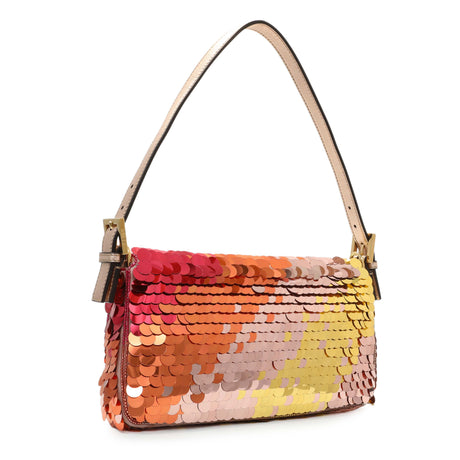 Fendi Multicolor Sequin Baguette Handbags Fendi