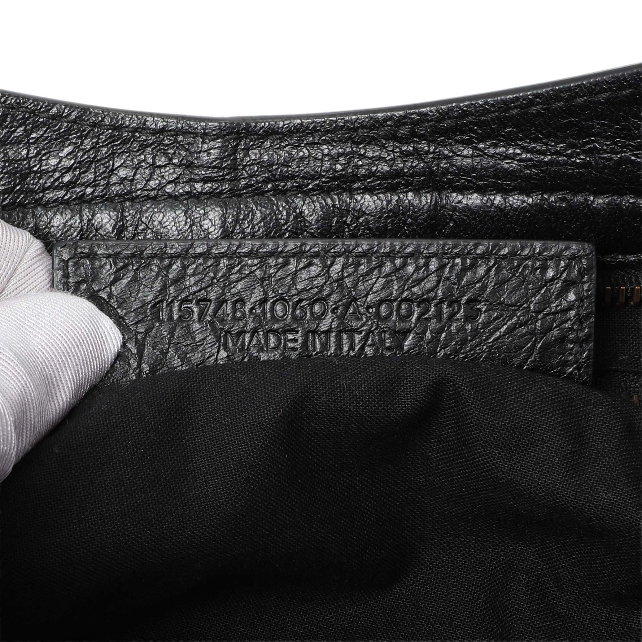 ガウディ　(ババショー版) Balenciaga Black Agneau Graffiti All Over Classic Hardware City