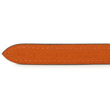 Hermes Black Orange Swift Epsom 13mm Reversible Gamma Belt Accessories Hermes