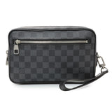 Louis Vuitton Damier Graphite Kasai Clutch Handbags Louis Vuitton