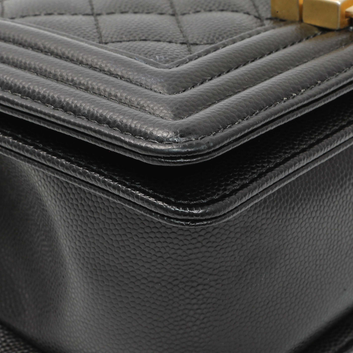 Chanel Black Caviar Quilted Small Boy Flap Handbags Chanel