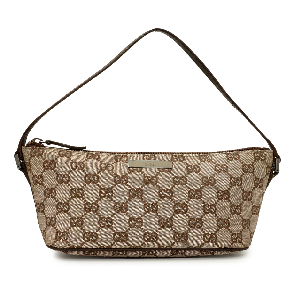 Gucci Monogram Canvas Boat Pochette