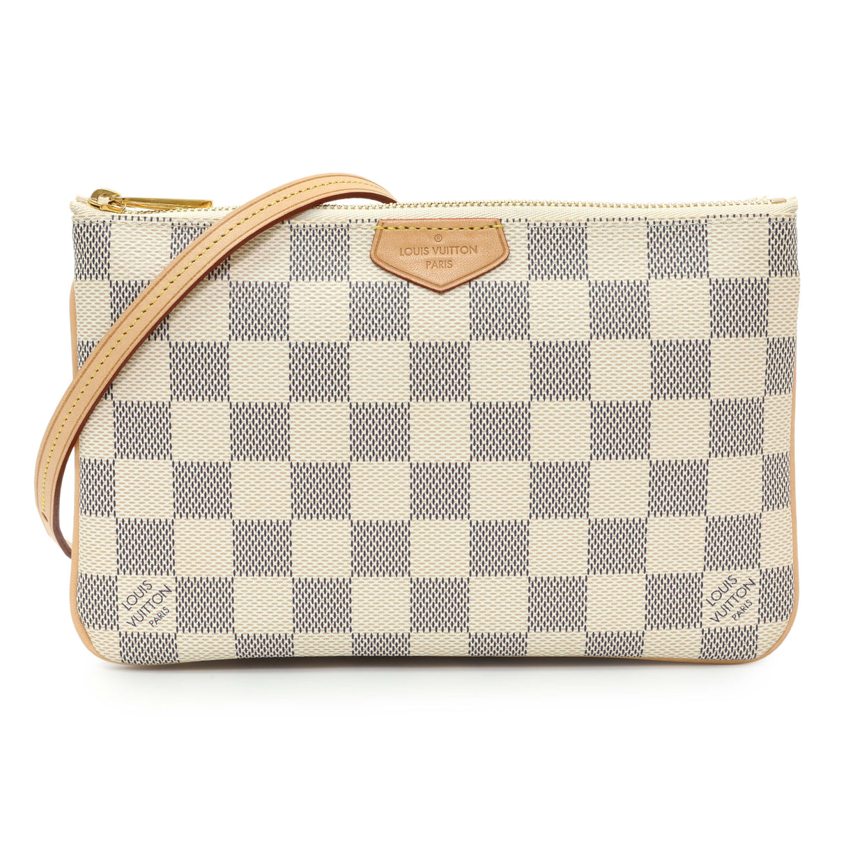 Louis Vuitton Damier Azur Double Zip Pochette Handbags Louis Vuitton