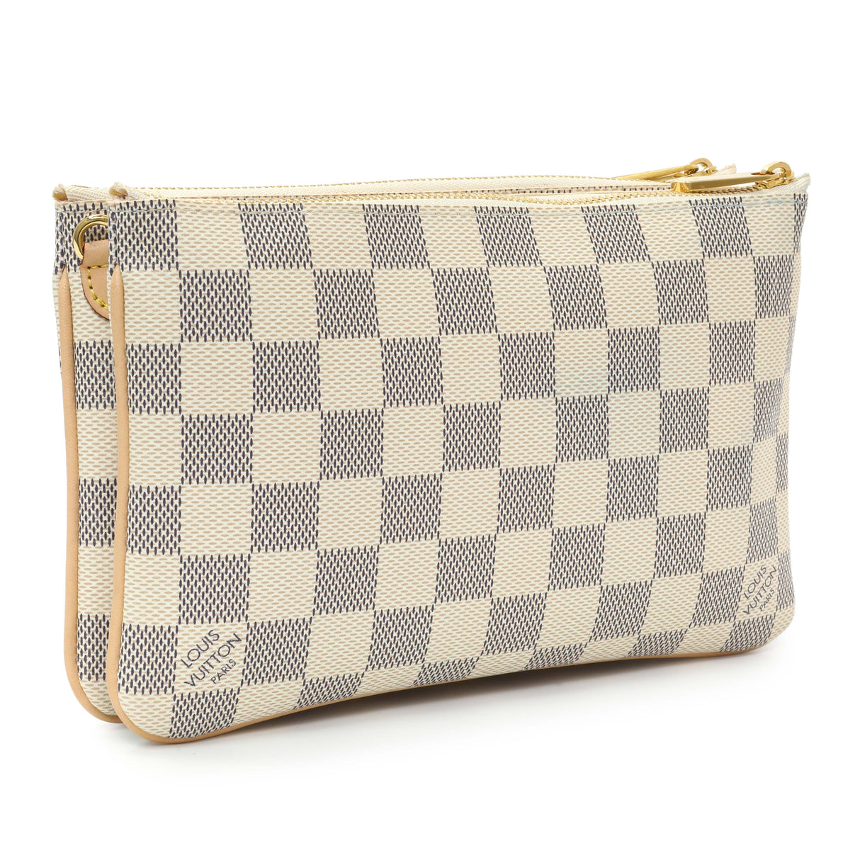 Louis Vuitton Damier Azur Double Zip Pochette Handbags Louis Vuitton