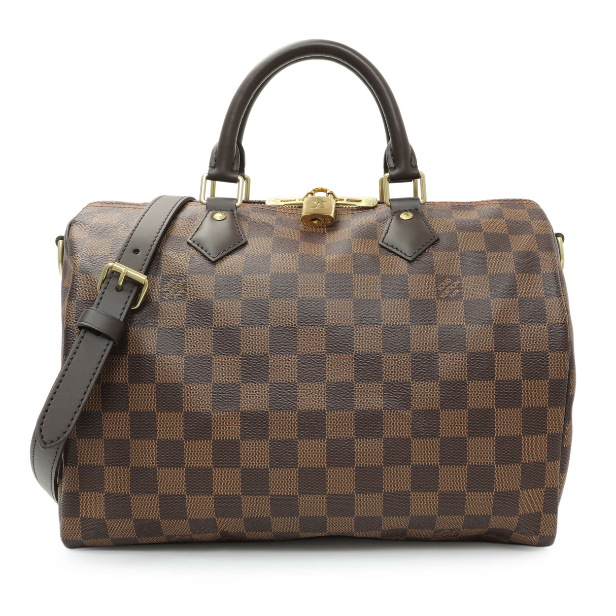 Louis Vuitton Damier Ebene Speedy 30 Bandouliere Handbags Louis Vuitton