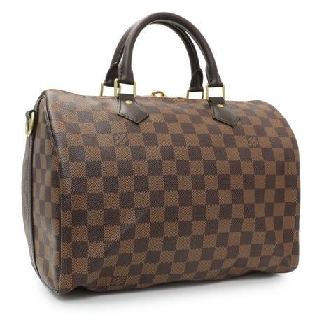 Louis Vuitton Damier Ebene Speedy 30 Bandouliere