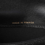Chanel Black Lambskin Top Handle Flap Coin Purse With Chain Handbags Chanel