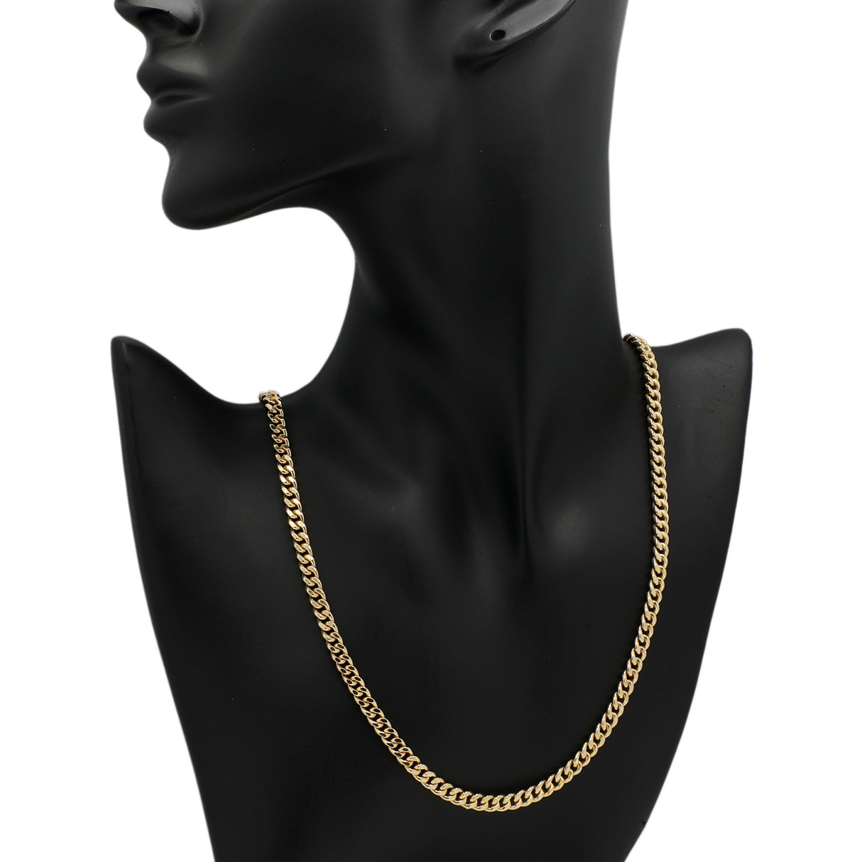 18K Yellow Gold Curb Link Chain