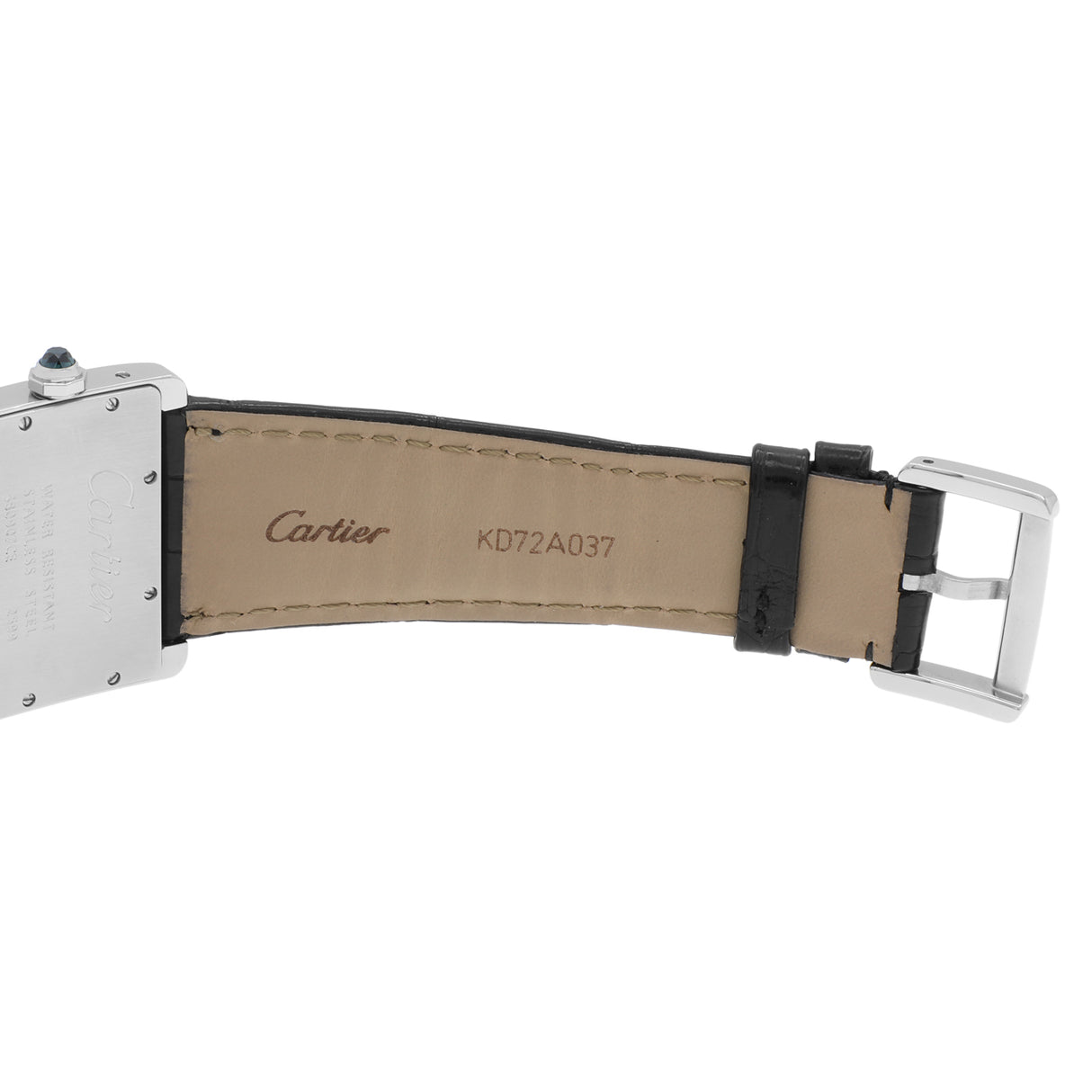 Cartier Stainless Steel Tank Divan 2599