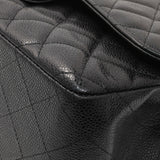 Chanel Black Caviar Jumbo Classic Double Flap Handbags Chanel