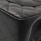 Chanel Black Caviar Jumbo Classic Double Flap Handbags Chanel