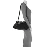 Jimmy Choo Black Knitted Medium Cinch Shoulder Bag Handbags Jimmy Choo