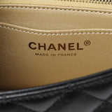Chanel Black Lambskin Quilted Mini Rectangular Pearl Crush Flap Handbags Chanel