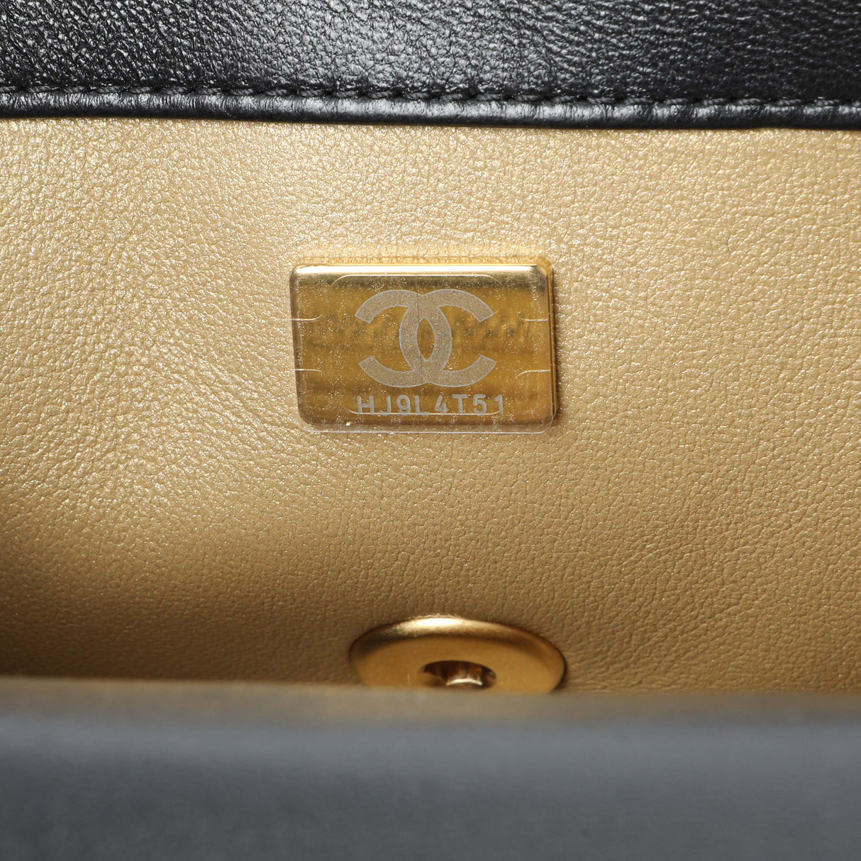 Chanel Black Lambskin Quilted Mini Rectangular Pearl Crush Flap Handbags Chanel