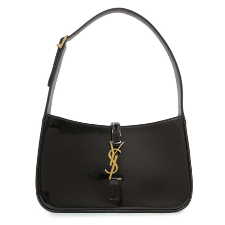 Saint Laurent Black Patent Le 5 A 7 Hobo Handbags Saint Laurent