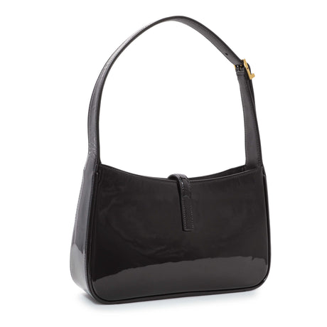 Saint Laurent Black Patent Le 5 A 7 Hobo Handbags Saint Laurent