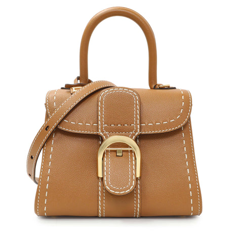 Delvaux Vegetal Grained Rodeo Calfskin Brillant Mini Surpiqué Handbags Delvaux