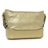 Chanel Metallic Gold Aged Calfskin Small Gabrielle Hobo Handbags Chanel