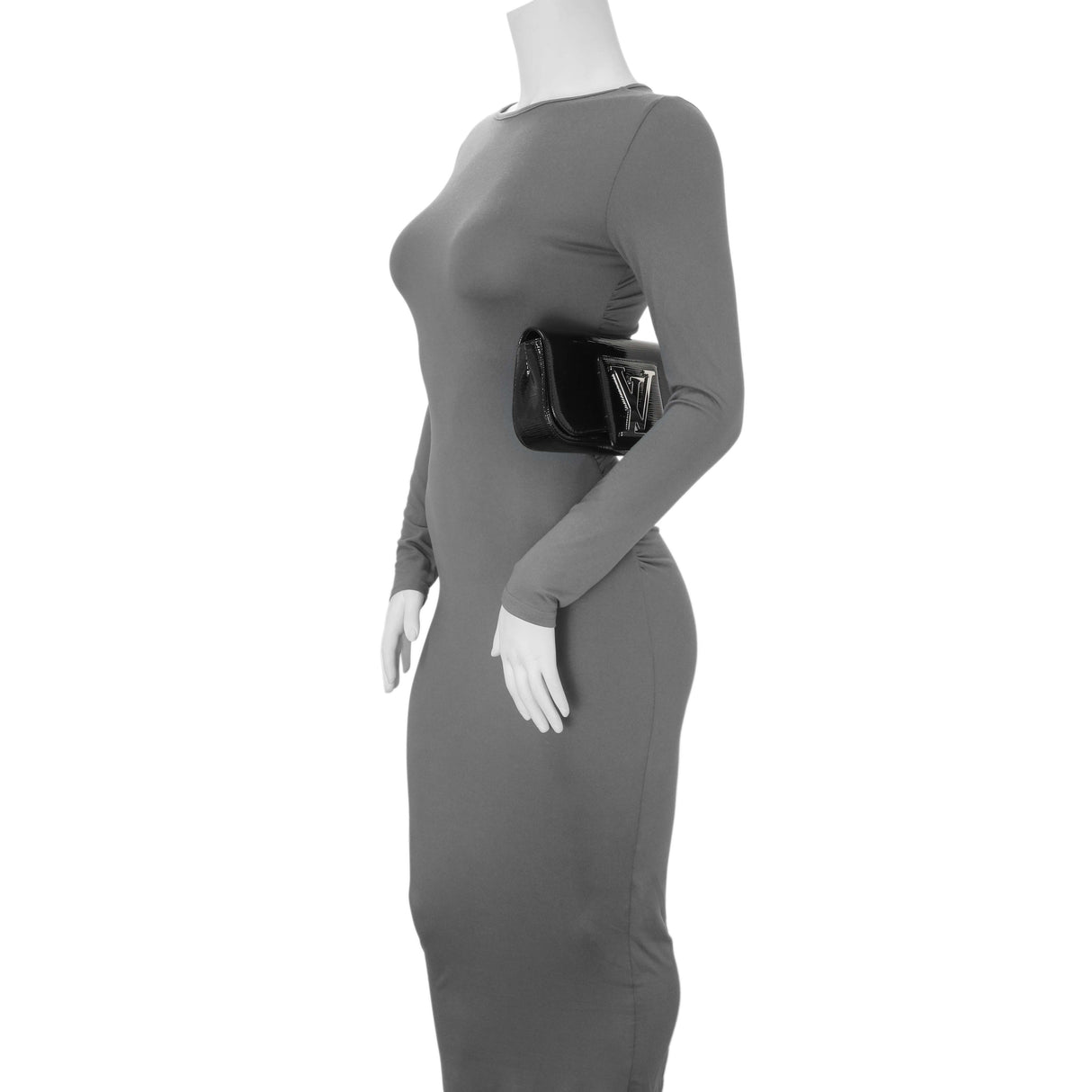 Louis Vuitton Black Electric Epi Sobe Clutch Handbags Louis Vuitton