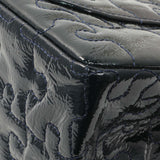 Chanel Navy Crackled Patent Puzzle Reissue 2.55 Double Flap 226 Handbags Chanel