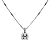 David Yurman Sterling Silver Diamond Petite Albion Pendant Necklace