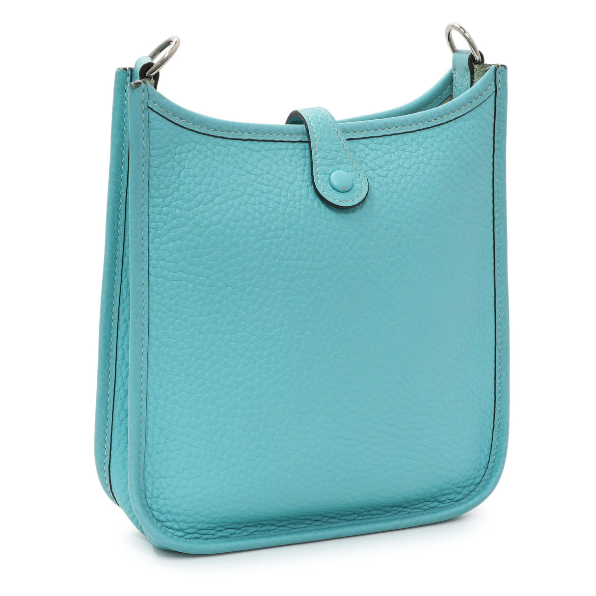 Hermes Blue Clemence Evelyne TPM Handbags Hermes