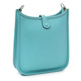 Hermes Blue Clemence Evelyne TPM Handbags Hermes