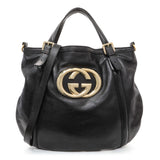 Gucci Black Calfskin Britt Hobo Handbags Gucci