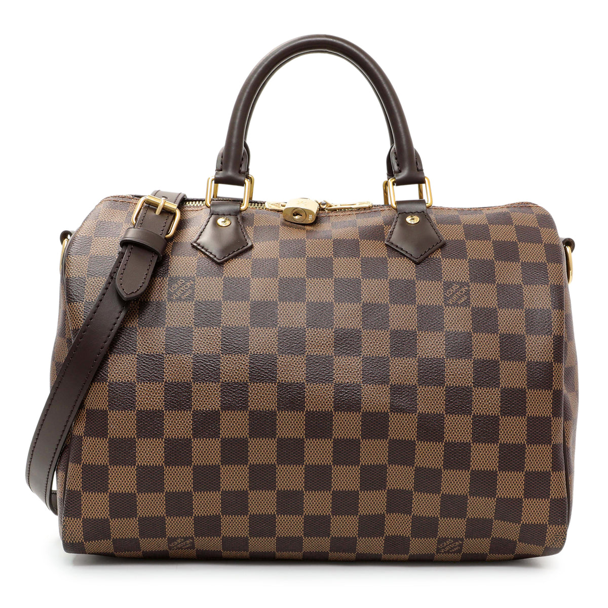 Louis Vuitton Damier Ebene Speedy 30 Bandouliere Handbags Louis Vuitton