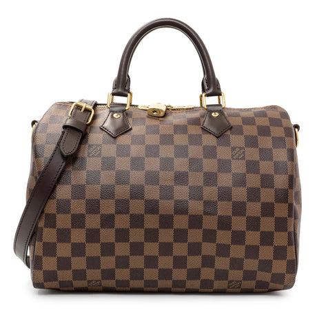 Louis Vuitton Damier Ebene Speedy 30 Bandouliere Handbags Louis Vuitton