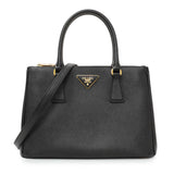 Prada Black Saffiano Galleria Tote Small Handbags Prada