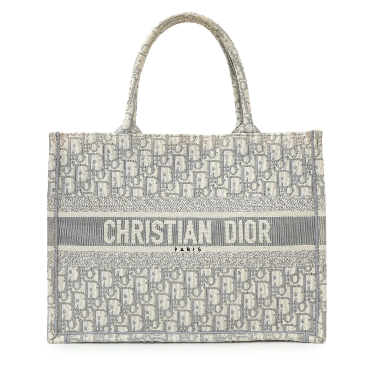Christian Dior Grey Oblique Medium Book Tote Handbags Christian Dior