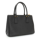 Prada Black Saffiano Galleria Tote Small Handbags Prada