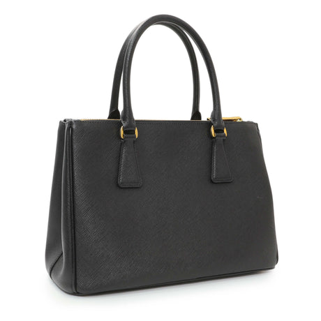 Prada Black Saffiano Galleria Tote Small Handbags Prada